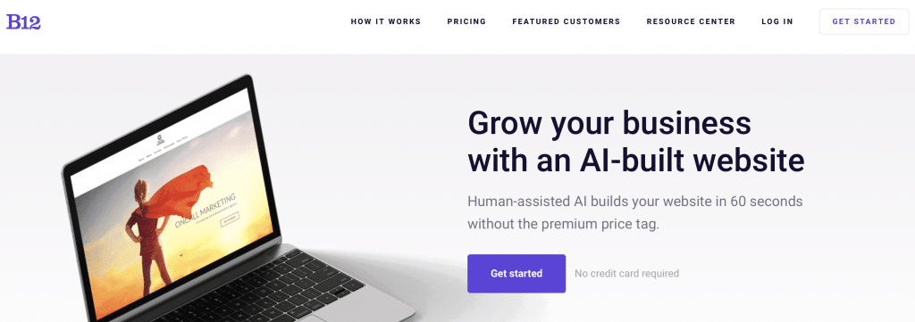 b12 ai website builder