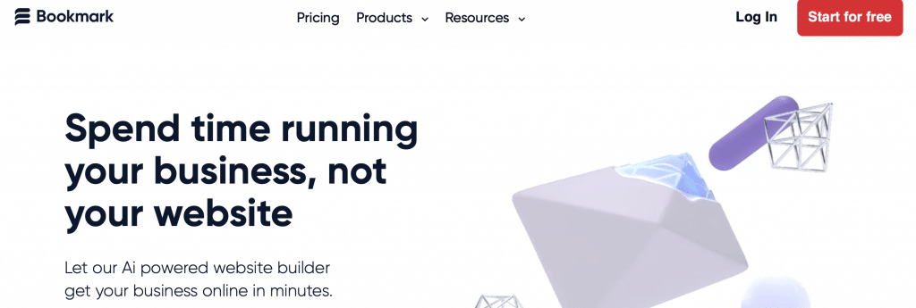 bookmark AI website builder