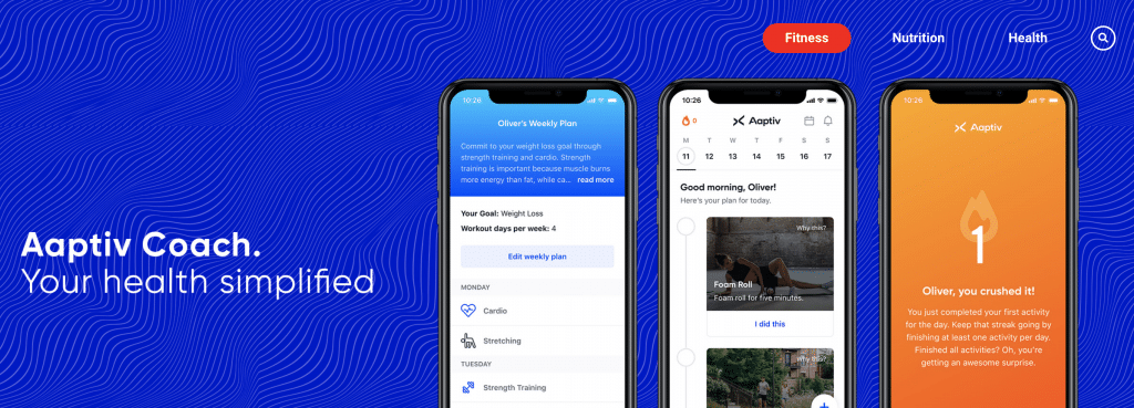 aaptiv coach ai fitness app