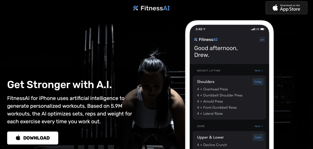 fitnessai app