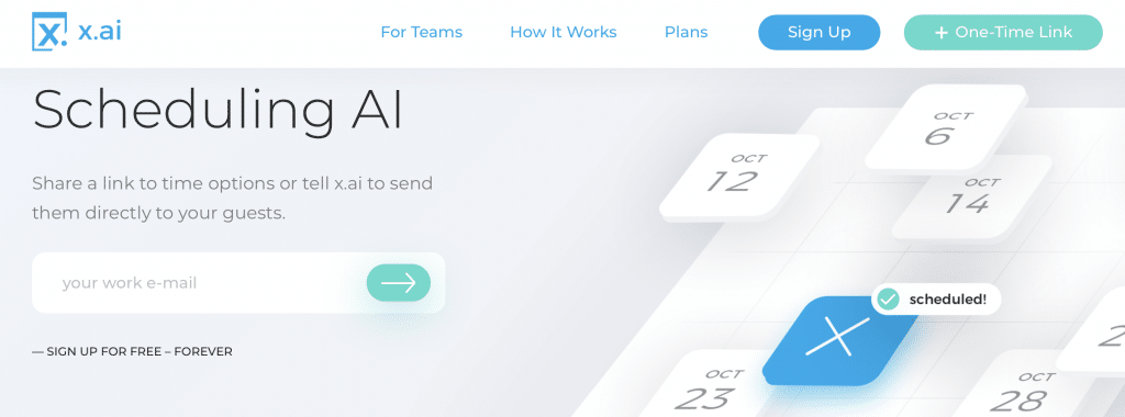 x ai team software for scheduling