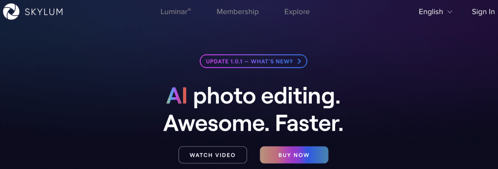 luminar ai photo editor