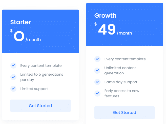 snazzy ai price list