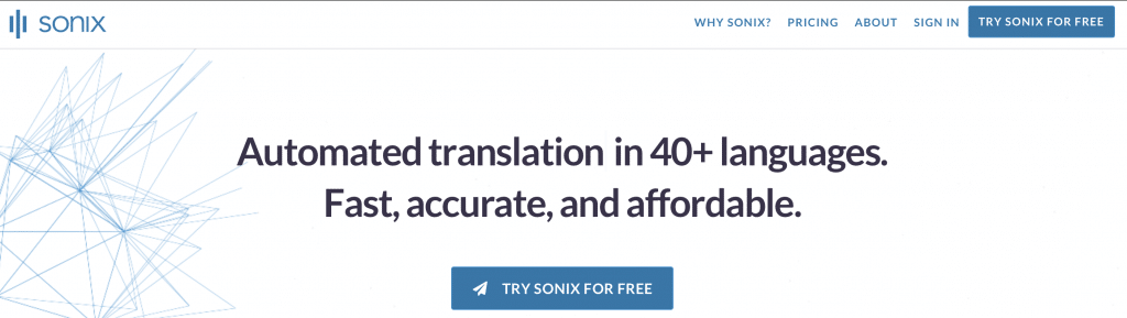 sonix ai translation tool