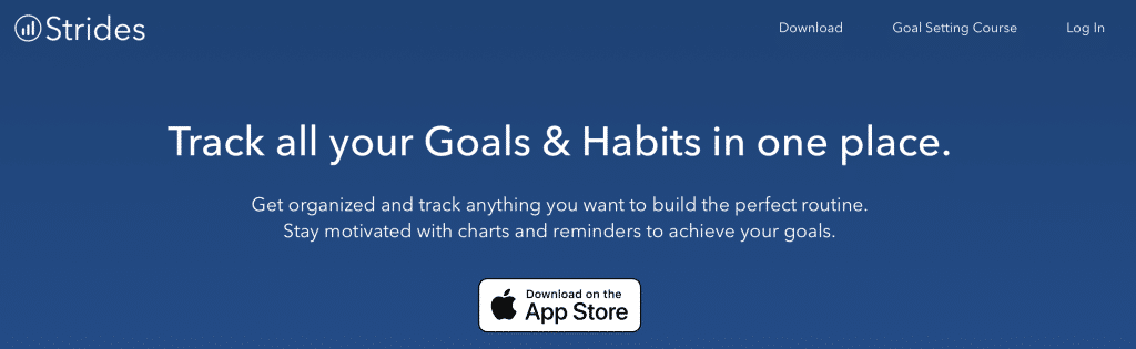 strides goals and habits tool