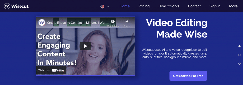 wisecut ai video editor