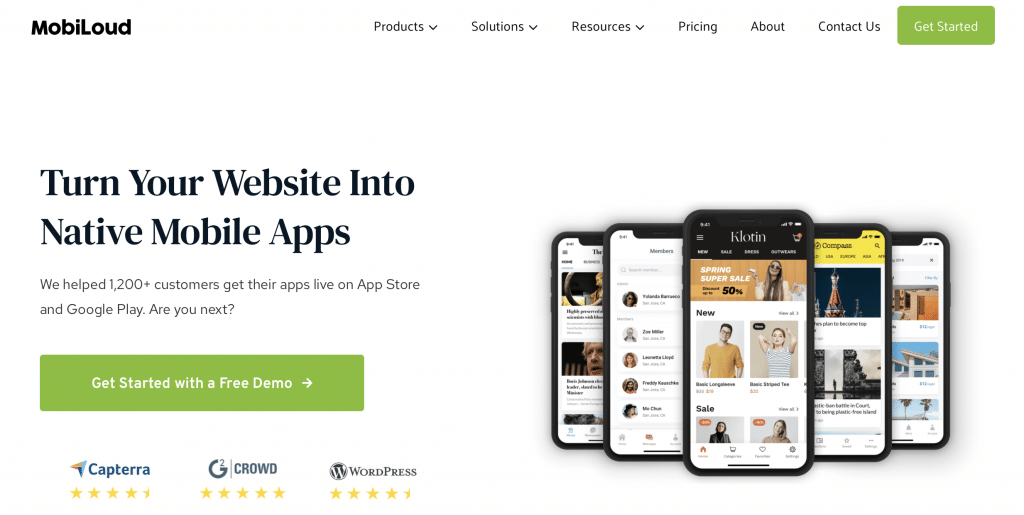 mobiloud review turn website into an app