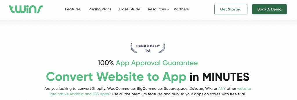 twinr review turn website into an app
