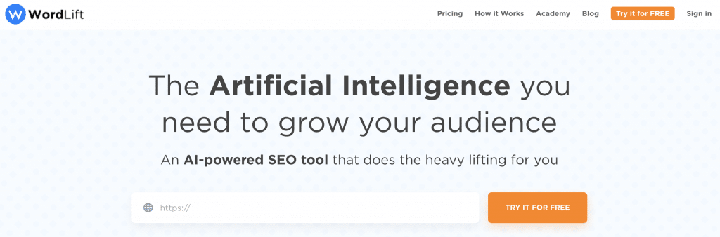 wordlift ai seo tool