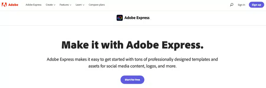 adobe express best ai banner maker