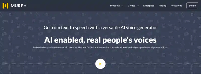murf ai review new homepage