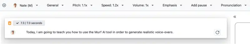 murf ai voice toolbar