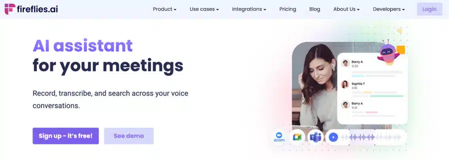 fireflies ai meeting assistant