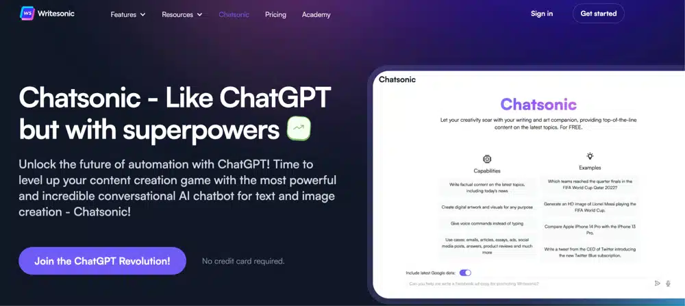 chatsonic by writesonic best chatgpt tool