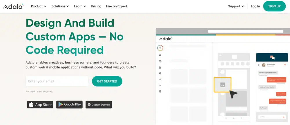 adalo best ai no code app builder