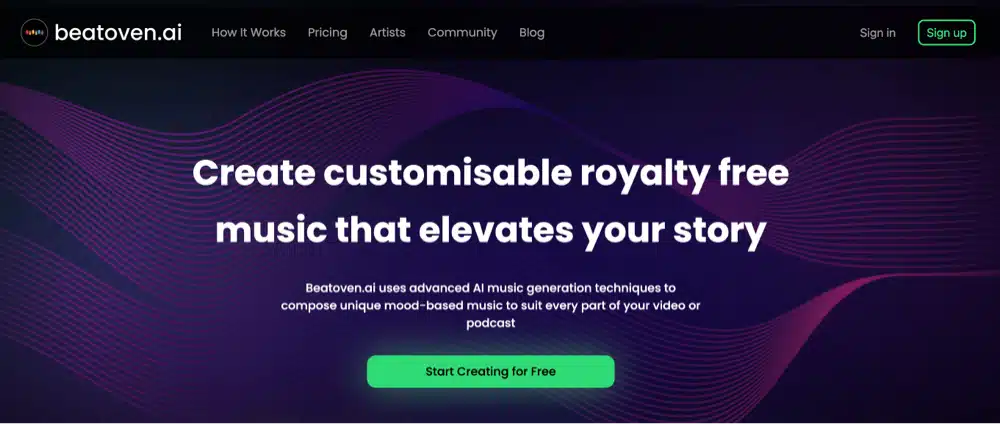 beatoven best ai music generator