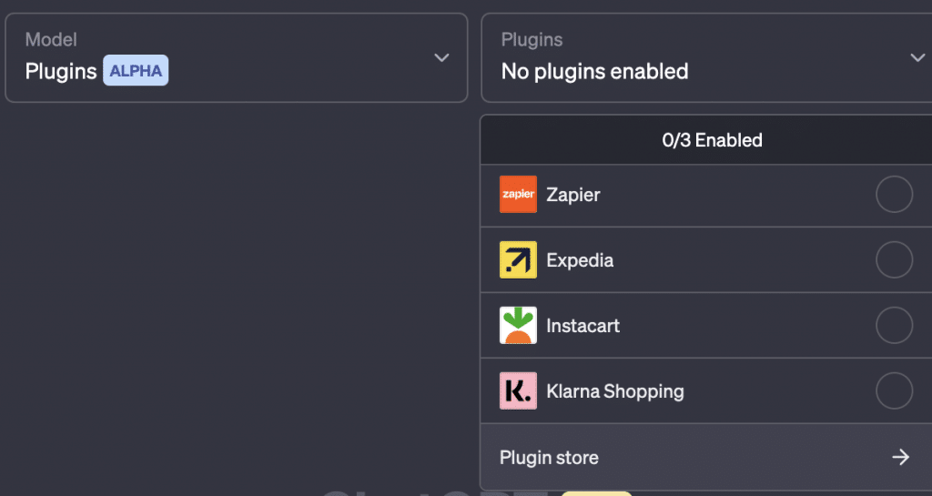 chatgpt plugins model