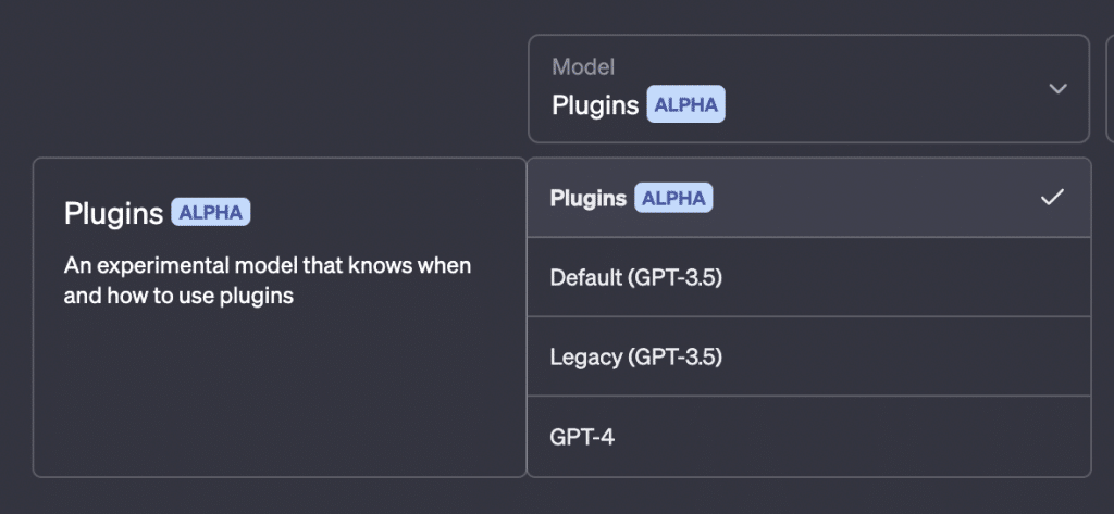 chatgpt plugins screen