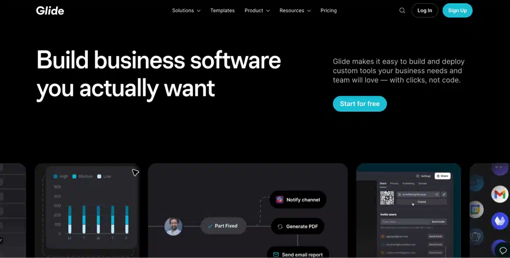 glide best ai no code app builder