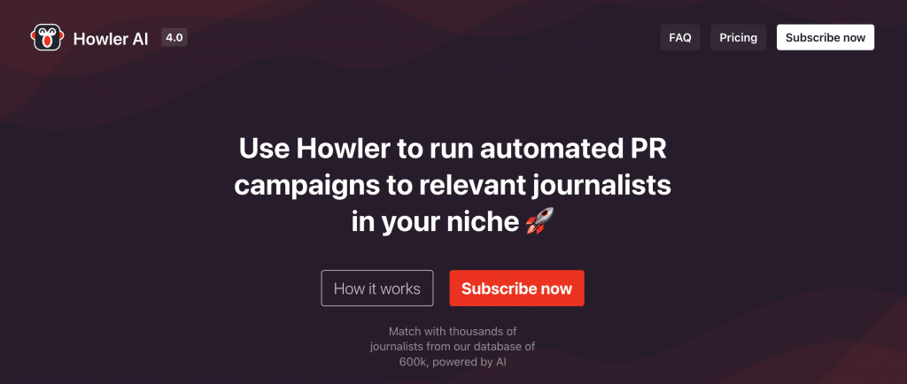 howler ai best email assistant press outreach