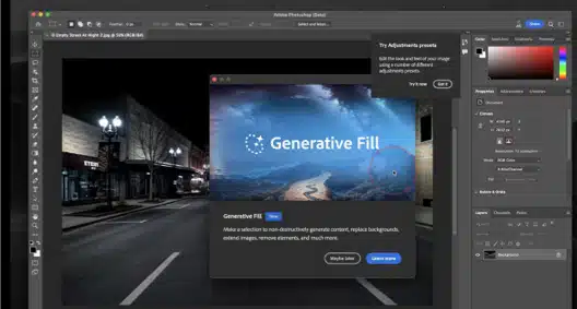 generative fill in photoshop ai