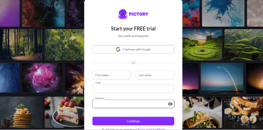 visit the Pictory AI website